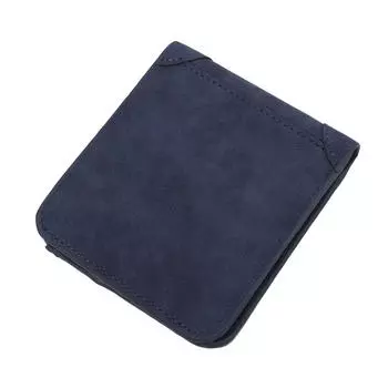 Мужской держатель для кредитных карт из искусственной кожи, клатч, двойной кошелек для монет, карманы, высокое качество 1 синий