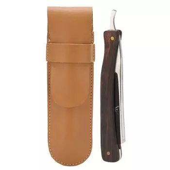 Мужской держатель для лезвий для бритья, складная стойка для ножей для бритья с сумкой для хранения из искусственной кожи