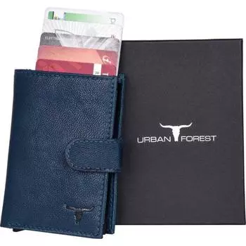 Мужской держатель для RFID-карт из натуральной кожи - стандартный размер (5 слотов для карт)