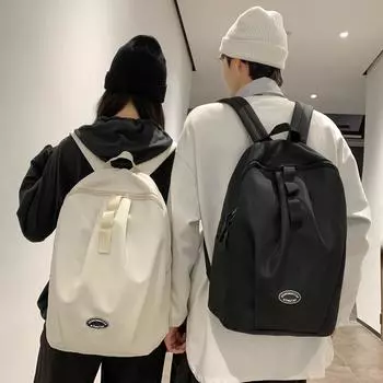 Мужской дорожный рюкзак Женский спортивный рюкзак для компьютера большой емкости чёрный