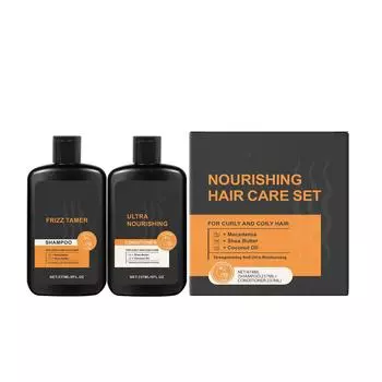 Мужской ежедневный набор шампуня и кондиционера Strong Healthy Hair Moisturizing & Smoothing Hair Care Kit 237 мл+237 мл One Size чёрный
