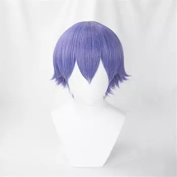 Мужской фиолетовый парик Eileen, пушистый парик из волос, универсальный, унисекс, для косплея, термостойкий, для костюма, для мероприятий, с сеткой