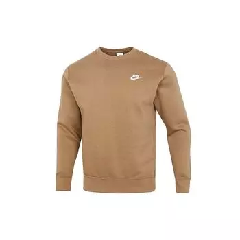 Мужской флисовый пуловер Nike Sportswear Club, топы цвета хаки BV2663-258 M
