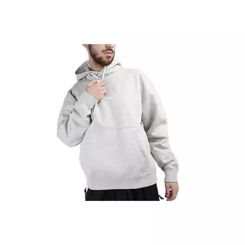 Мужской флисовый пуловер с капюшоном Nike, серый CD6393-050 S