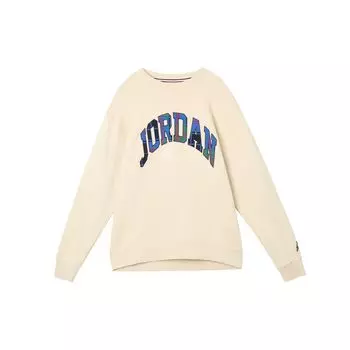 Мужской флисовый пуловер с нашивкой-логотипом Jordan FW22, мужские топы цвета хаки DV1576-206 S