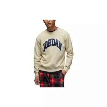 Мужской флисовый пуловер с нашивкой-логотипом Jordan FW22, мужские топы цвета хаки DV1576-206 XL