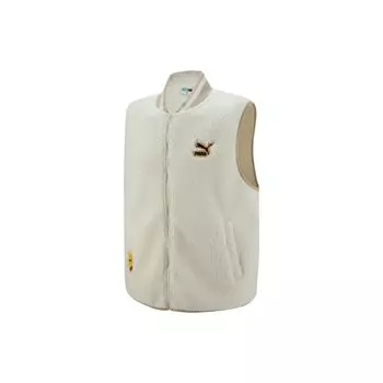 Мужской флисовый жилет с логотипом Puma Color-Block, белый 539967-65 M