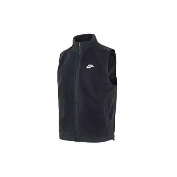 Мужской флисовый зимний жилет с воротником-стойкой и логотипом Nike, черный DQ4899-010 L