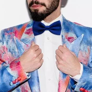 Мужской галстук-бабочка, съемный, регулируемый, однотонный, деловой, деловой костюм, пальто, галстук-бабочка, аксессуар белый