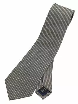 Мужской галстук с узором «перекрученная булавка для галстука» [TAVARAT], 100% шелк, Япония, (Серый) серый