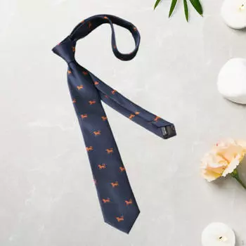 Мужской галстук с вышитым животным принтом, мягкий галстук для повседневного делового стиля Green Bunny