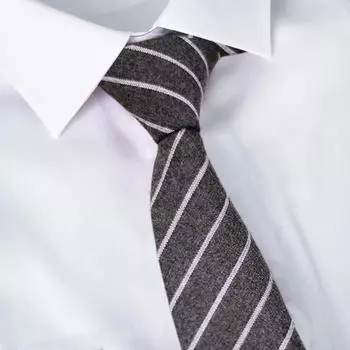 Мужской галстук Yousheng, деловой галстук для работы, официального случая, ретро, искусственная шерсть, регулируемый полосатый галстук, легкий, подходящий к одежде, для вечеринки, свадьбы, галстук 1