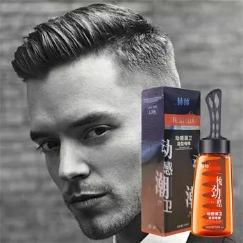 Мужской гель для укладки волос с расческой, восковой гель для волос 2-в-1 с расческой, долговечный мужской гель для волос, гель-инструмент для салонной укладки волос, быстрая укладка волос One Size коричневый