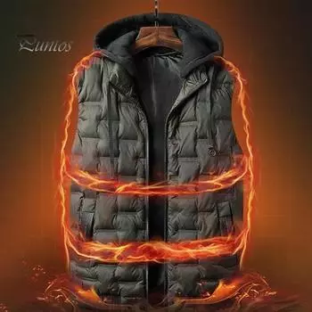 Мужской хлопковый жилет со съемным капюшоном, завязывающимся на шнурок, без рукавов, однотонный жилет с застежкой-молнией, пальто M армия зеленый