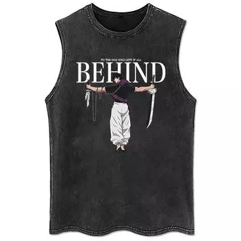 Мужской хлопковый жилет свободного покроя унисекс с короткими рукавами, повседневный принт, свободная стирка, базовые футболки S