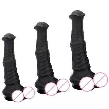 Мужской и женский большой вестибулярный и анальный плагин Black Horse, устройство для мастурбации, имитация мужского силиконового мягкого анального расширителя 25cm