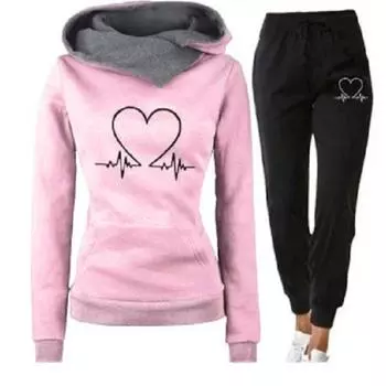 Мужской и женский костюм-свитер с принтом, осенне-зимний свитер с капюшоном, повседневный спортивный костюм для бега 5XL чёрный