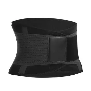 Мужской и женский пояс-триммер для талии, поясничная поддержка, тренажер для фитнеса, тяжелой атлетики, регулируемый пояс для брюшного пресса и талии S