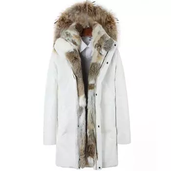 Мужской и женский пуховик для отдыха с толстым капюшоном, теплое водонепроницаемое зимнее пальто S