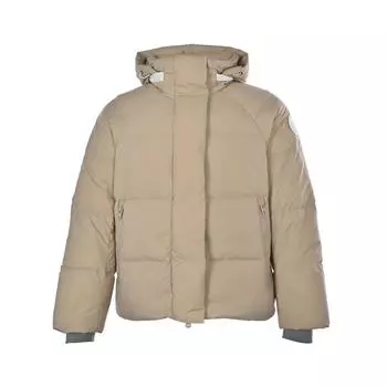 Мужской и женский пуховик, зимняя пара, рабочая одежда с меховым воротником, пальто, белое пальто на утином пуху XS