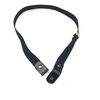 Мужской и женский ремень без пряжки, тонкий эластичный невидимый ремень, простой дикий ленивый ремень, эластичная лента чёрный