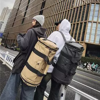 Мужской и женский рюкзак для лыжного туризма и активного отдыха с отделением для сухого/мокрого хранения для спорта и фитнеса 60*28*28 чёрный