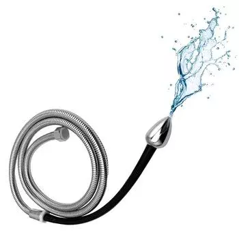 Мужской и женский силиконовый металлический анальный Инь-полоскание для головы и спины, анальный полоскание для сосисок, наполнитель для женской стирки, устройство для взрослых, секс-продукт Silicone Washing Head10mm