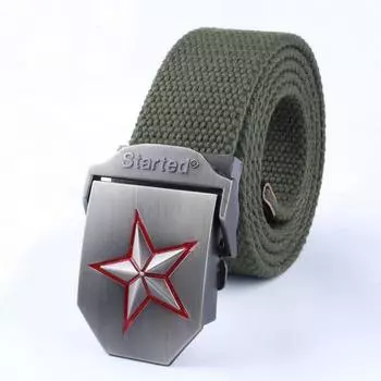 Мужской и женский универсальный ремень с автоматической пряжкой для отдыха, моряка и танца, военные фанаты, тканый кожаный ремень, трендовый ремень для брюк, холст 110cm