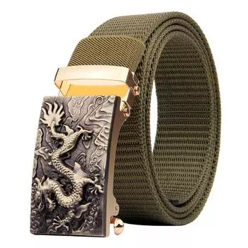 Мужской имитационный нейлоновый утолщенный тканый парусиновый ремень, мужской спортивный ремень на открытом воздухе 120cm