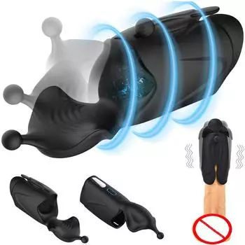 Мужской импульсный вибрационный массажер для мастурбации, устройство для мастурбации пениса, товары для взрослых, секс-машина, мужской тренажер 2