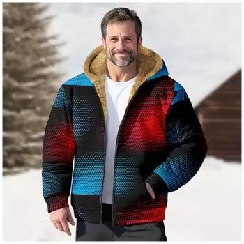 Мужской индивидуальный повседневный свитер на молнии с длинным рукавом и принтом, толстый хлопковый костюм, зимний костюм S зелёный