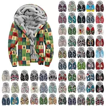 Мужской индивидуальный повседневный свитер на молнии с длинным рукавом и принтом, толстый хлопковый костюм, зимний костюм XXXXL синий