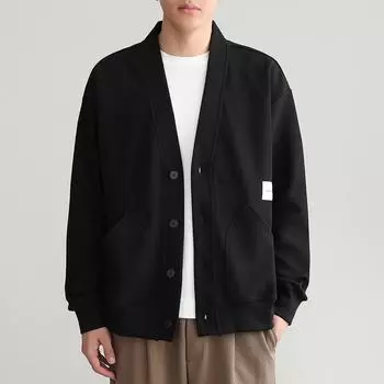 Мужской кардиган больших размеров с v-образным вырезом, осенне-зимний кардиган на пуговицах, утолщенная вязаная рубашка с длинными рукавами, повседневный вязаный кардиган 3XL белый