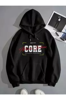 Мужской кардиган больших размеров, унисекс, 2 нити, растровый джинсовый принт, черная толстовка большого размера