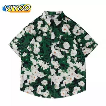 Мужской кардиган, летняя одежда, гавайская пляжная рубашка с короткими рукавами для отдыха, уличная одежда для мужчин, быстросохнущие толстовки, блузки, топы