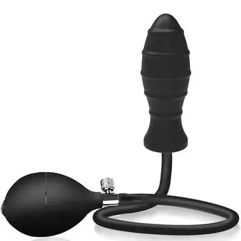 Мужской классический надувной силиконовый вестибулярный расширитель простаты, анальная пробка, стимулятор точки P 12.5cm