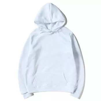 Мужской классический свитер с капюшоном, однотонный флисовый пуловер, подростковая трендовая толстовка с капюшоном, свободный S розовый