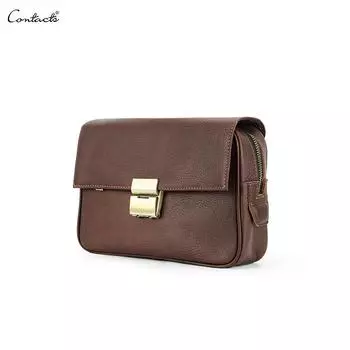 Мужской клатч из натуральной кожи с паролем, дизайнерский клатч из натуральной коровьей кожи, большая вместительная мужская сумка кофейный