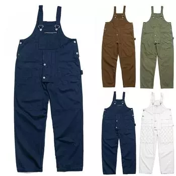 Мужской комбинезон-карго в стиле хип-хоп, повседневный, однотонный, рабочие подтяжки L армия зеленый