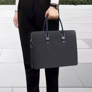 Мужской компьютерный портфель из натуральной кожи с защитой от кражи и паролем, многофункциональная деловая сумка из коровьей кожи для мужчин чёрный