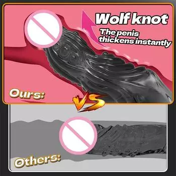 Мужской комплект Crystal Wolf Teeth с яркими кольцами задержки, набор для пениса, секс-товары для взрослых, секс-игрушки, кольца для пениса, кольцо для пениса E