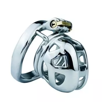 Мужской короткий замок CB, клетка для пениса, замок для пениса, замок целомудрия из нержавеющей стали, секс-игрушка, женское доминирование, БДСМ, рабское кольцо для члена, шаровые носилки 40mm