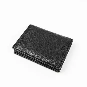 Мужской кошелек из искусственной кожи для визитных карточек, женский двойной кожаный кошелек для кредитных карт, кошелек для монет розовый