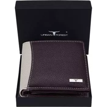 Мужской кошелек из натуральной кожи (8 слотов для карт)