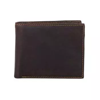 Мужской кошелек из натуральной кожи в стиле ретро с отделкой Crazy Horse Skin, мужской кошелек из натуральной кожи кофейный