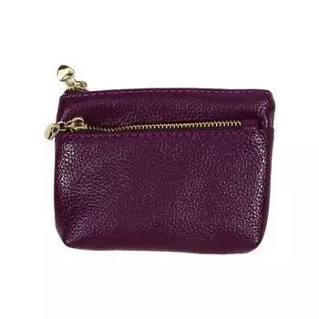 Мужской кошелек из ПУ кожи с 2 отделениями на молнии для монет и отделениями для карт, компактный органайзер для денег, однотонная простая сумка для хранения, незаменимый аксессуар для путешествий, тонкий дизайн One Size