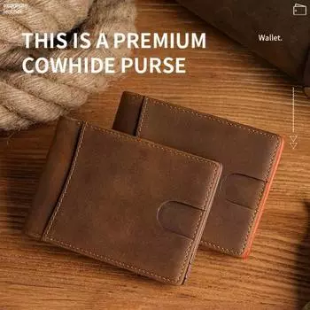 Мужской кошелек с несколькими слотами, рукавом для студенческого удостоверения личности, водонепроницаемый RFID-кошелек для монет, персональная блокировка, защищает информацию в путешествиях кофейный