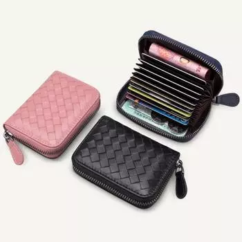 Мужской кошелек с застежкой-молнией, карман для монет, маленький тонкий женский кошелек с держателем кредитной карты, кошельки для женщин чёрный