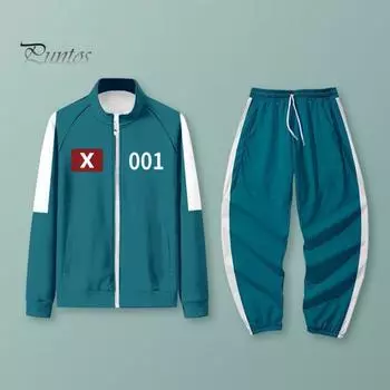 Мужской костюм для косплея, комплект с длинными рукавами, спортивная толстовка с эластичной резинкой на талии, комплект брюк для косплея, карнавальный костюм, реквизит для вечеринки L B