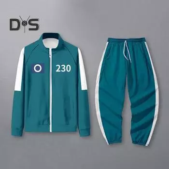 Мужской костюм для косплея, комплект с длинными рукавами, спортивная толстовка с эластичной резинкой на талии, комплект брюк для косплея, карнавальный костюм, реквизит для вечеринки L B